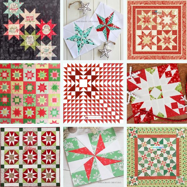 Christmas Star Quilt Patterns Roundup Featured Cover