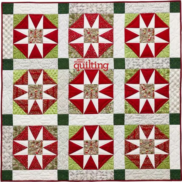 Christmas Stars -free quilt pattern
