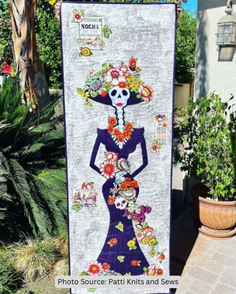 Day of the Dead Quilt Ideas from Patti Knits and Sews