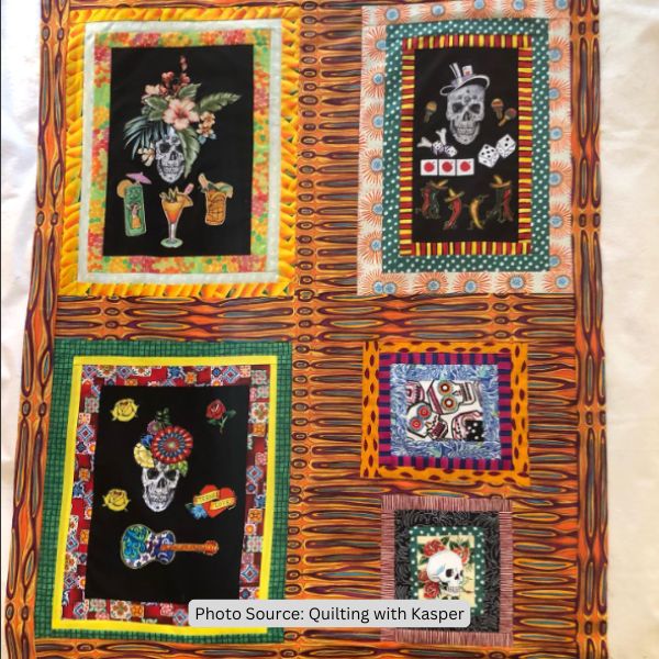 Day of the Dead Quilt Ideas from Quilting with Kasper