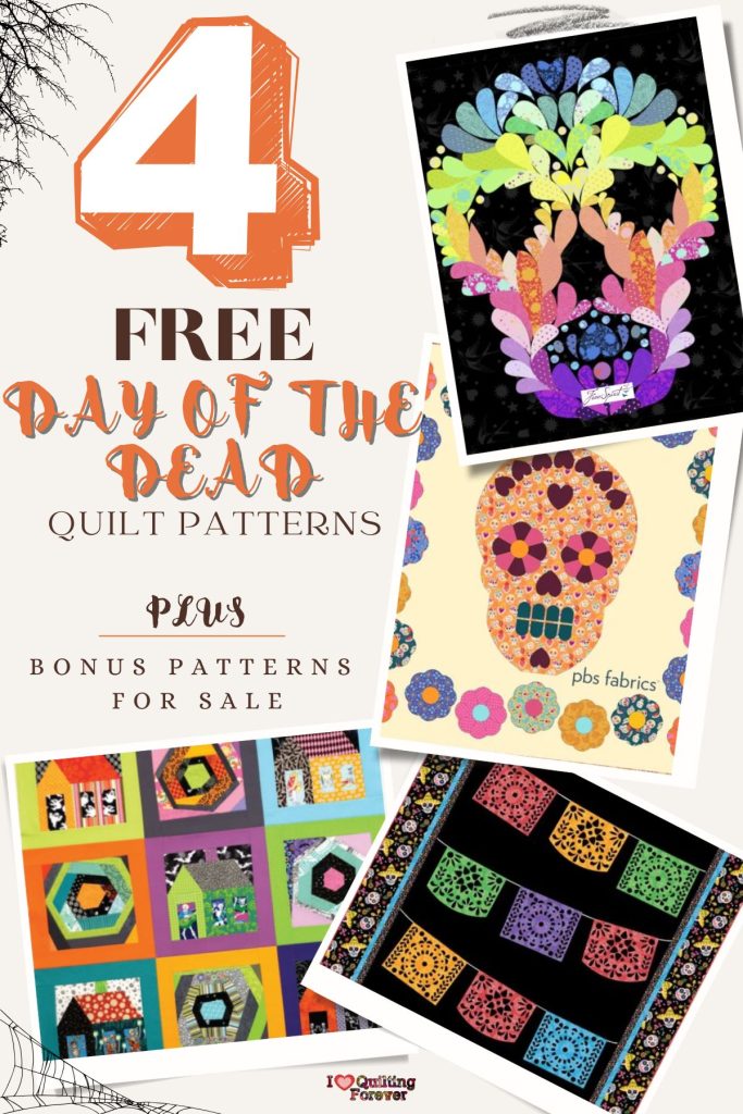Day of the Dead Quilt Patterns Roundup 1 ILQF Pinterest