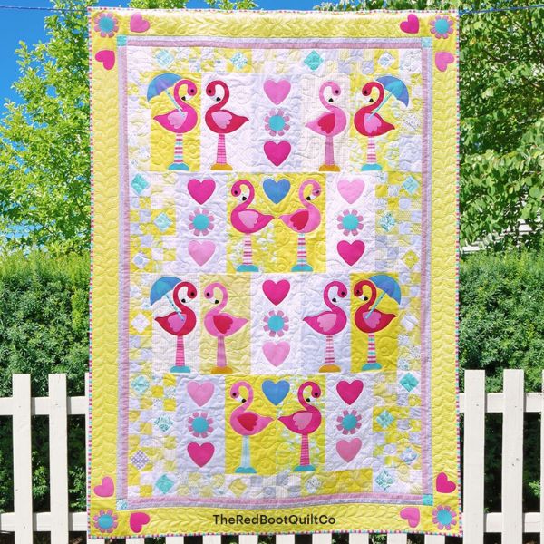 Flamingo Dance Quilt Pattern - etsy