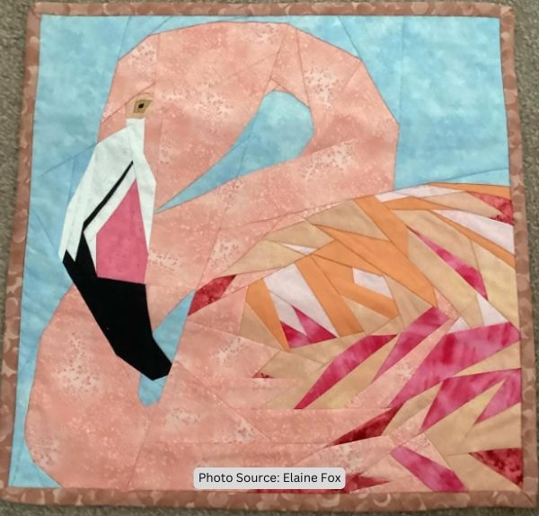 Flamingo Quilt Idea from Elaine Fox