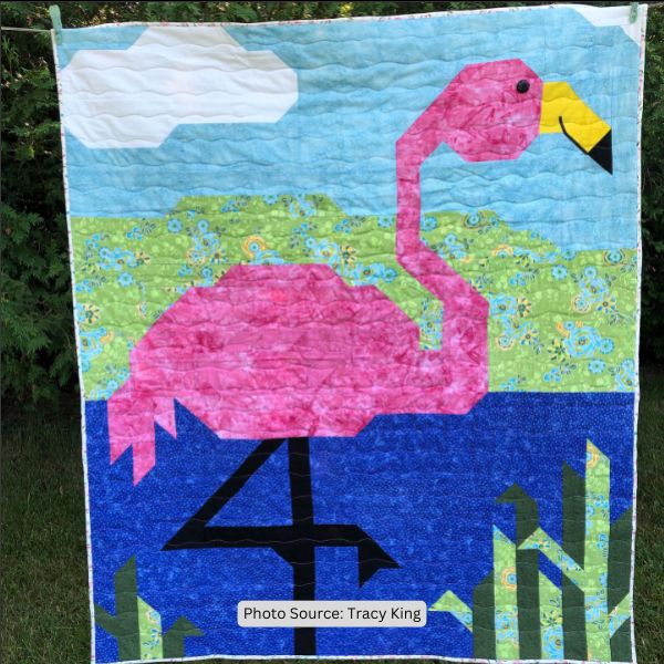 Flamingo Quilt Idea from Tracy King