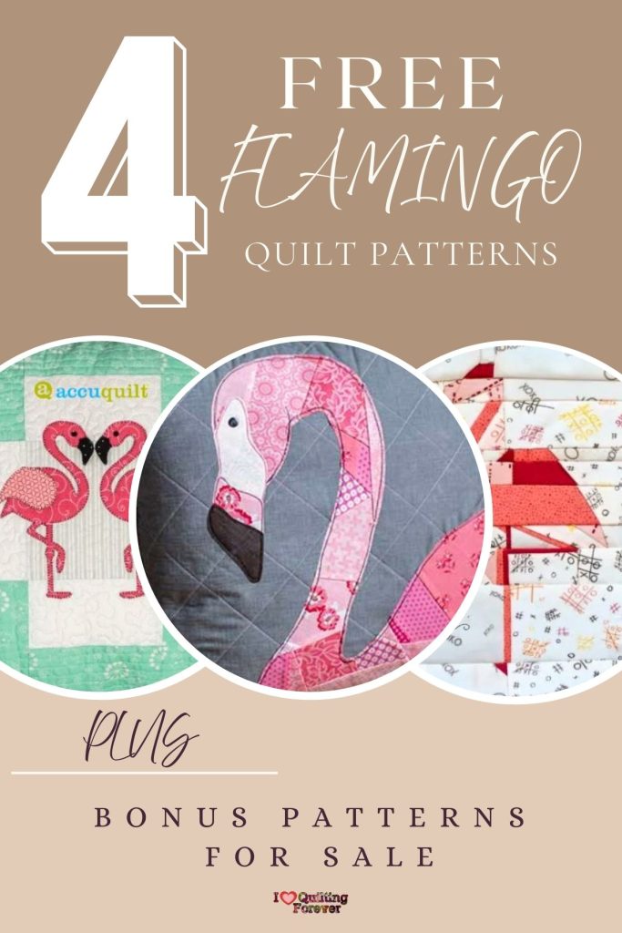 Flamingo Quilt Patterns Roundup 1 ILQF Pinterest