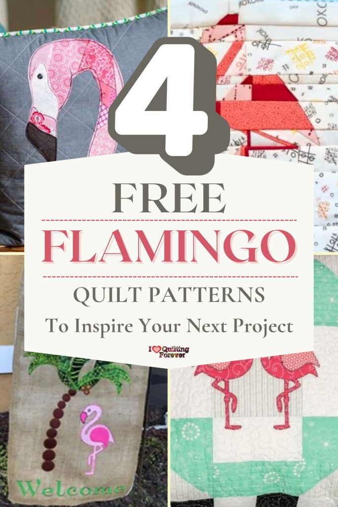 Flamingo Quilt Patterns Roundup 3 ILQF Pinterest