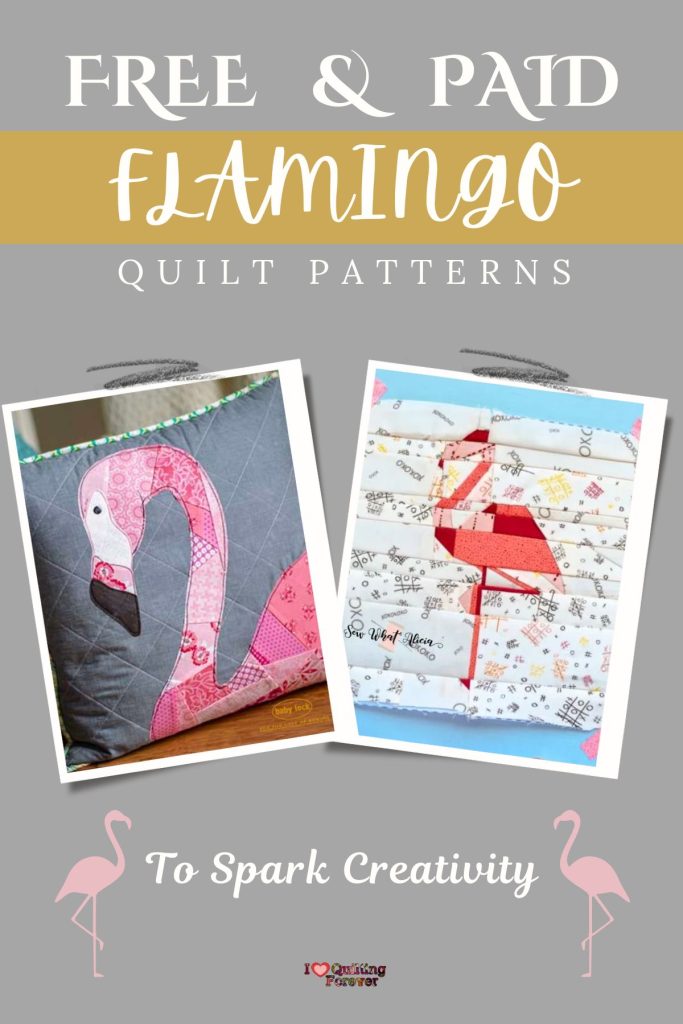 Flamingo Quilt Patterns Roundup 4 ILQF Pinterest