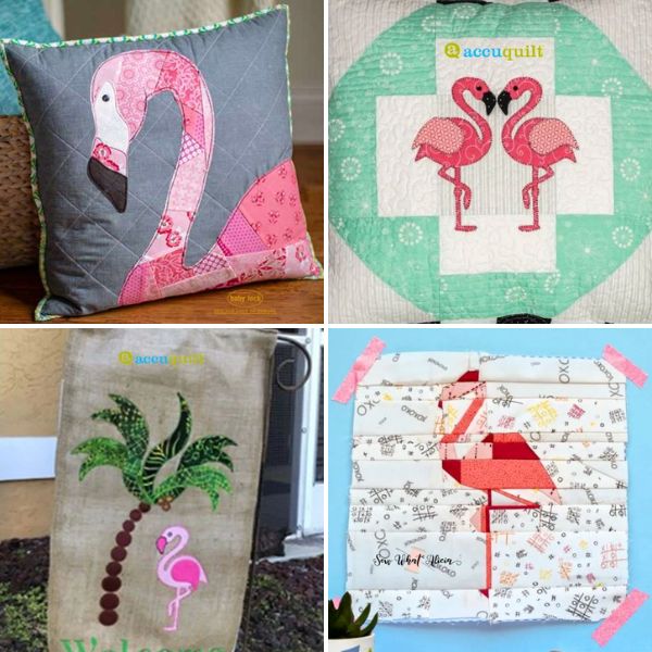 Flamingo Quilt Patterns Roundup Featured Cover