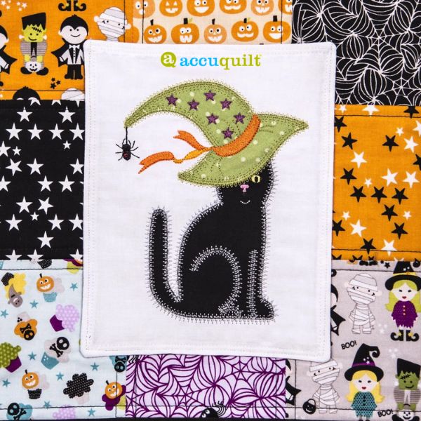 GO! Witchy Cat Treat Sack - free quilt pattern