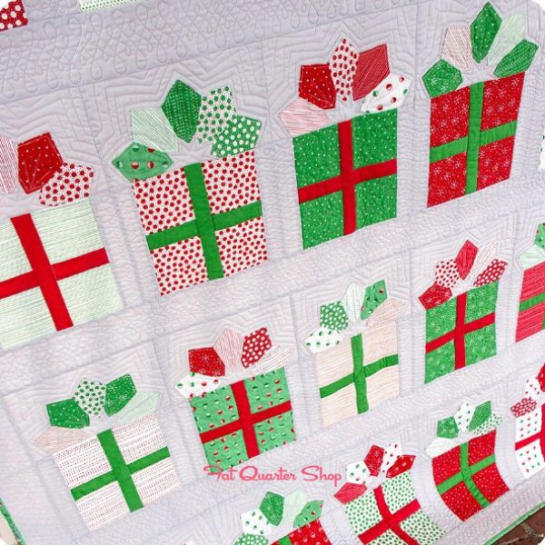 Gift Wrap Quilt Idea from Fat Quarter Shop