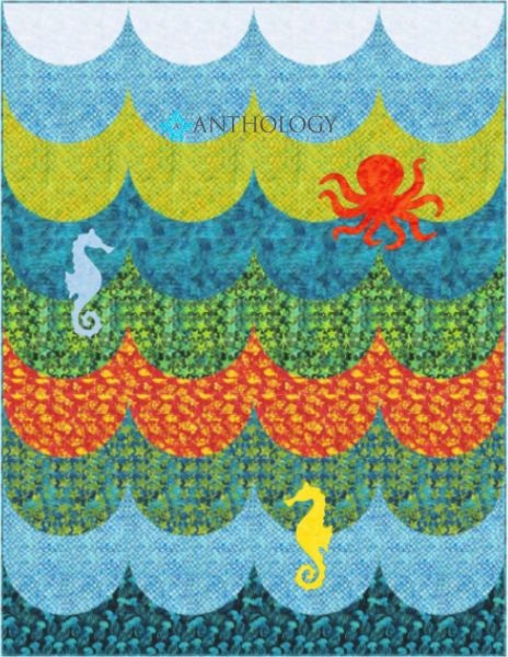 Glam Waves - free quilt pattern