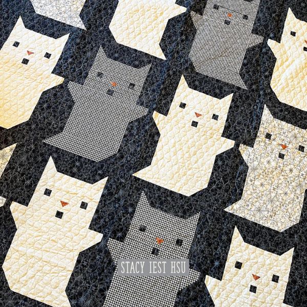 Kitty Says Boo Quilt Pattern - etsy