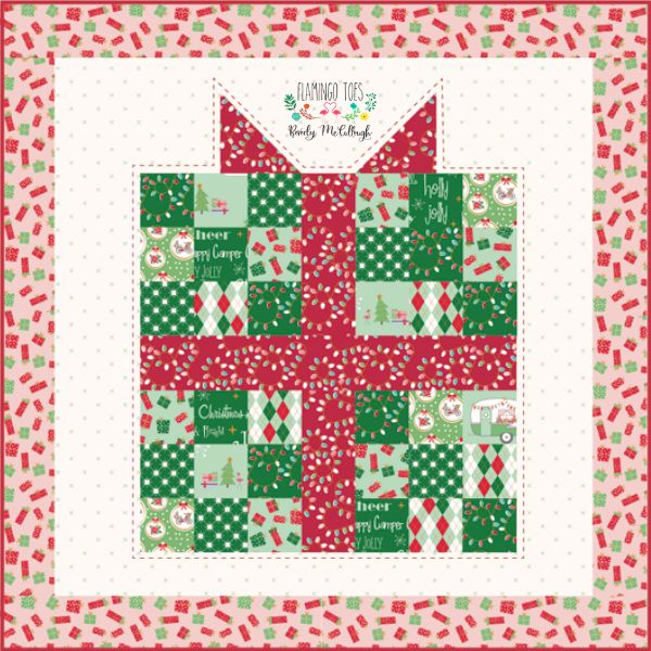 Patchwork Present Pillow - free quilt pattern