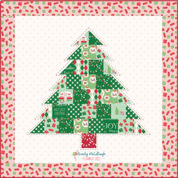 Patchwork Tree Pillow - free quilt pattern