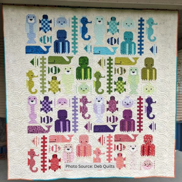 Sea Animal Quilt Idea from Deb Quilts