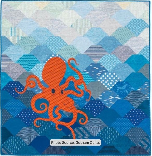 Sea Animal Quilt Idea from Gotham Quilts