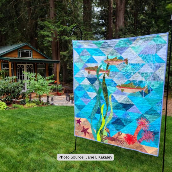 Sea Animal Quilt Idea from Jane L Kakaley