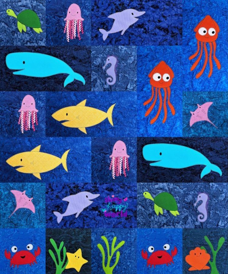 Sea Creatures Quilt Pattern - etsy