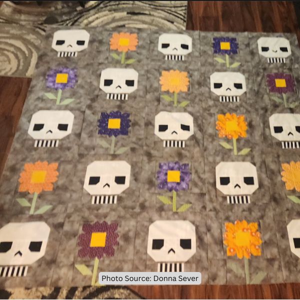 Skull Quilt Idea from Donna Sever