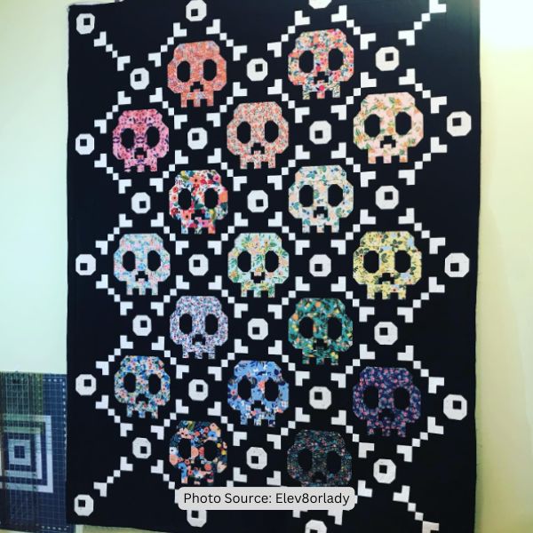 Skull Quilt Idea from Elev8orlady