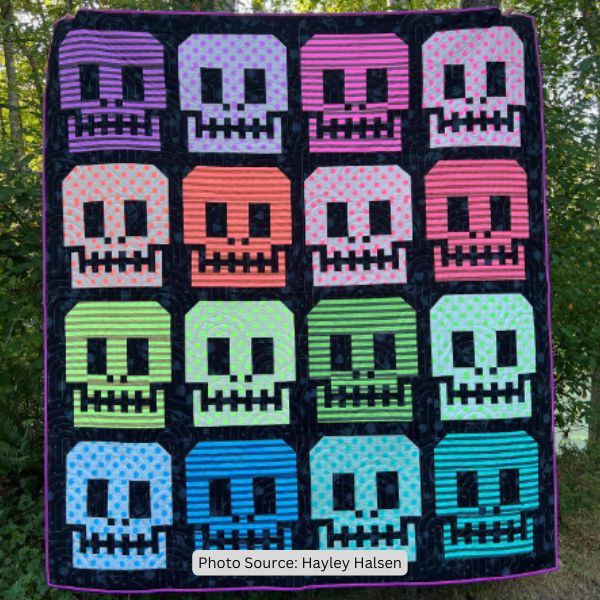Skull Quilt Idea from Hayley Halsen