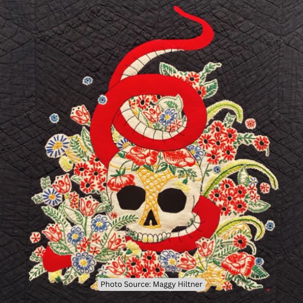 Skull Quilt Idea from Maggy Hiltner