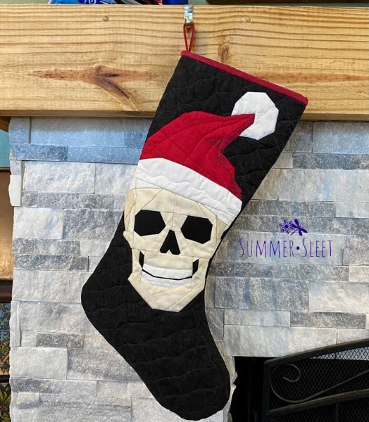 Skully Claus Stocking Quilt Pattern - etsy