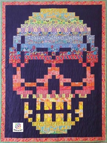 Strippy Skull Quilt Pattern - etsy