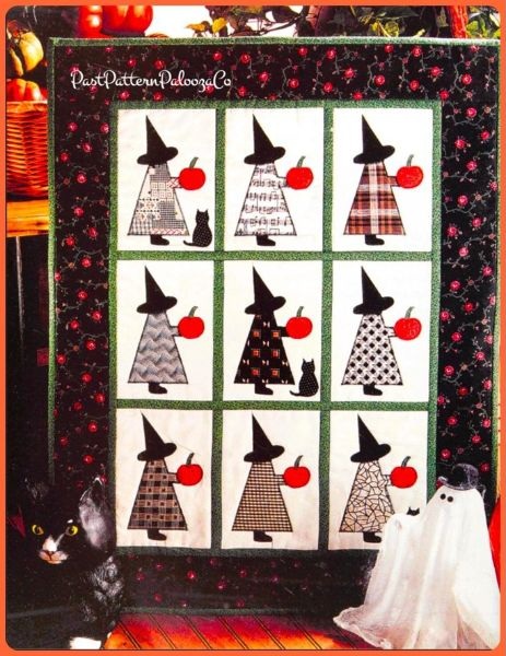 Sunbonnet Witches Quilt Pattern - etsy