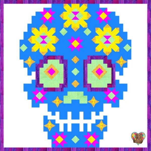 Sweets Scares Sugar Skull Quilt Pattern - etsy
