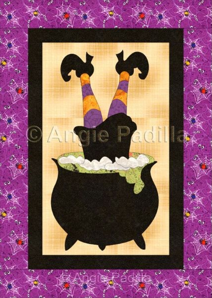 The Witch Is In Halloween Quilt Pattern - etsy