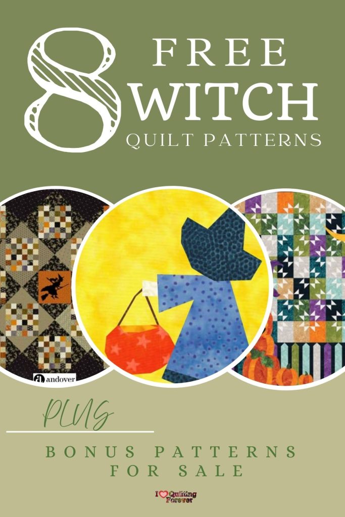 Witch Quilt Patterns Roundup 3 ILQF Pinterest