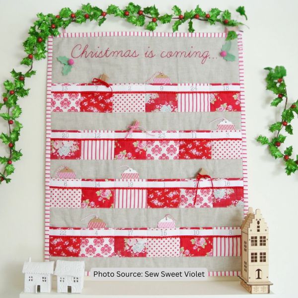24 Pockets Advent Calendar Quilt Pattern - etsy