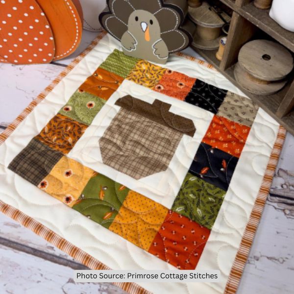 Acorn Quilt Idea from Primrose Cottage Stitches