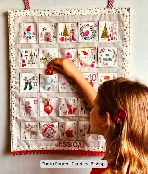 Advent Calendar Quilt Idea from Candace Bishop