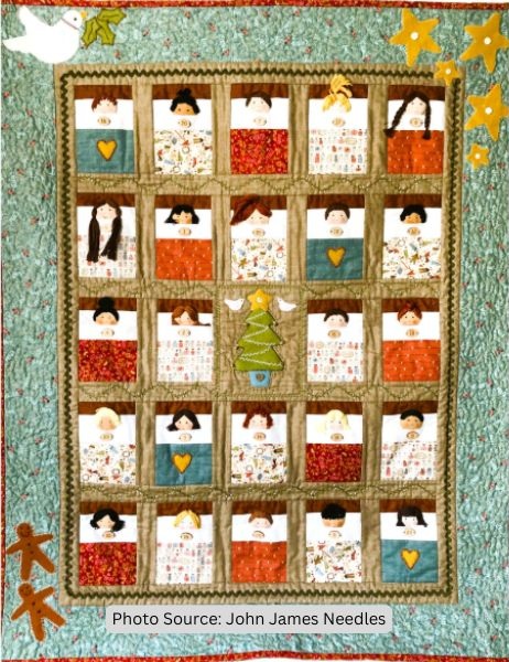 Advent Calendar Quilt Idea from John James Needles