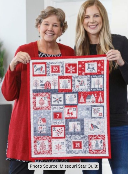 Advent Calendar Quilt Idea from Missouri Star Quilt