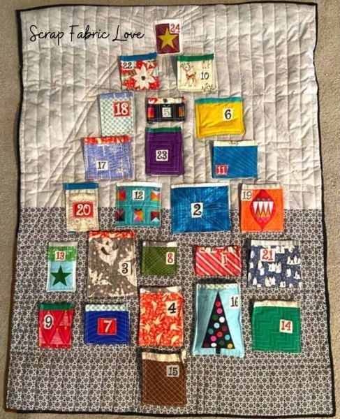 Advent Calendar Scraps - free quilt pattern