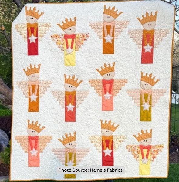 Angel Quilt Idea from Hamels Fabrics