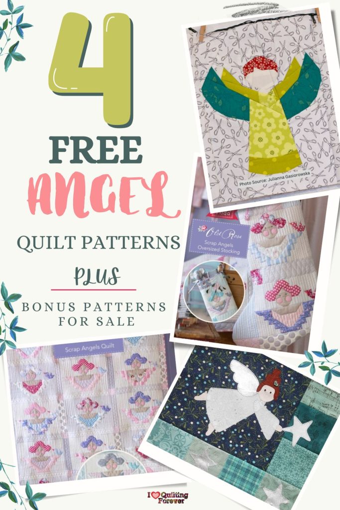 Angel Quilt Patterns Roundup 1 ILQF Pinterest