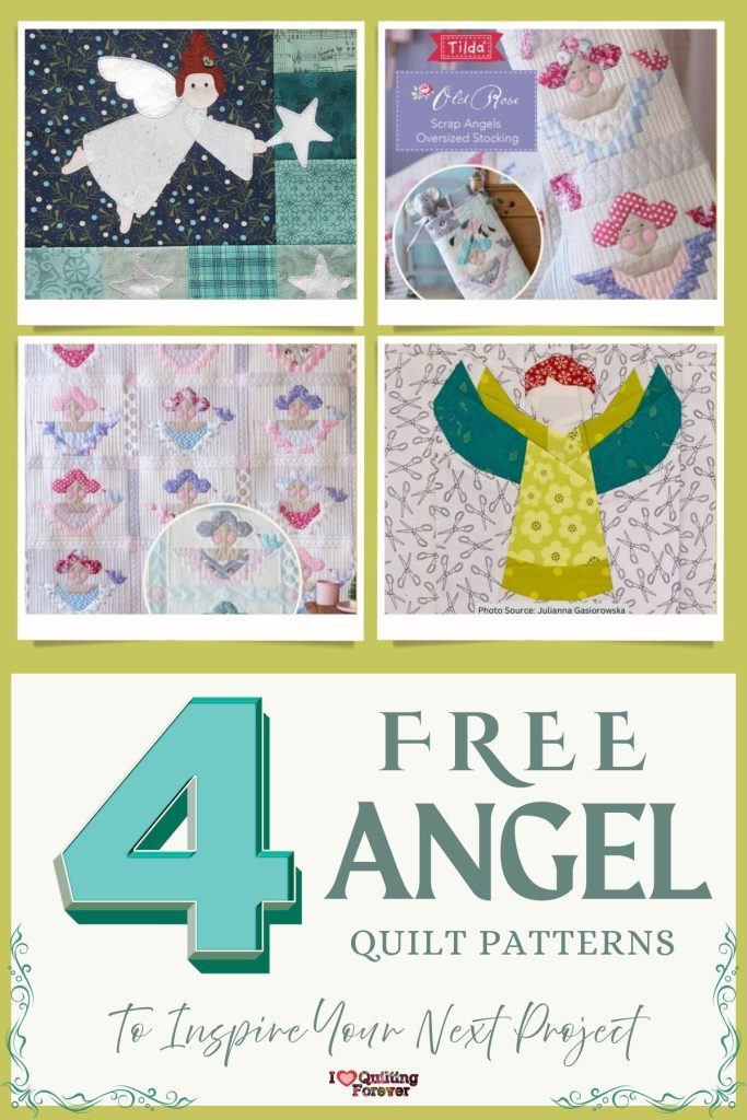 Angel Quilt Patterns Roundup 4 ILQF Pinterest