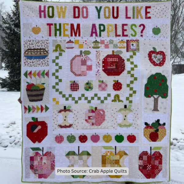 Apple Quilt Idea from Crab Apple Quilts