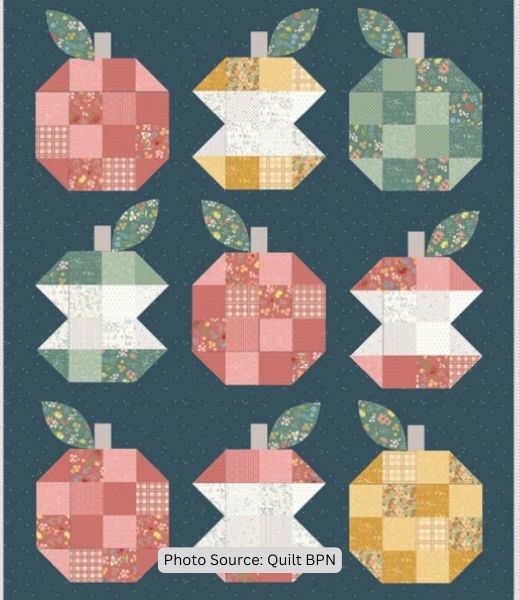 Apple Quilt Idea from Quilt BPN