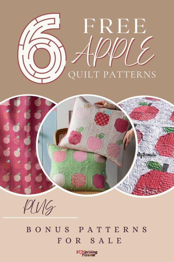 Apple Quilt Patterns Roundup 1 ILQF Pinterest