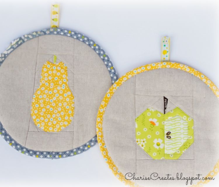Apple and Pear Block - free quilt pattern