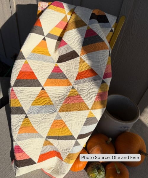 Candy Corn Quilt Idea from Olie and Evie