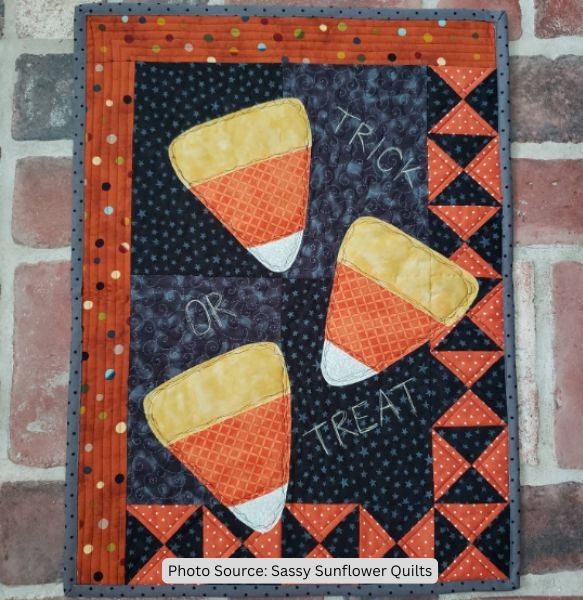 Candy Corn Quilt Idea from Sassy Sunflower Quilts