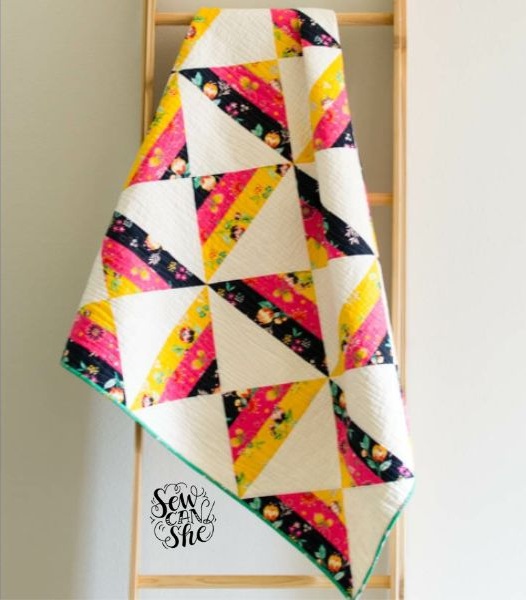 Candy Corn Quilt Idea from Sew Can She