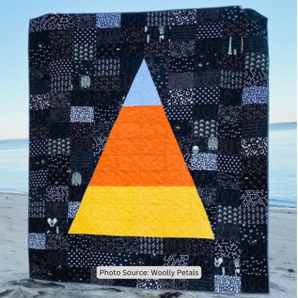 Candy Corn Quilt Idea from Woolly Petals