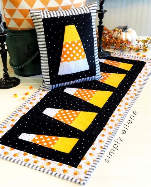 Candy Corn Table Runner Quilt Pattern - etsy
